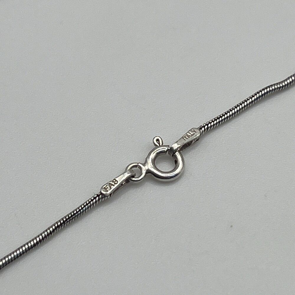 Sterling Silver 925 Cross Rare Garnet Necklace - Picture 7 of 8